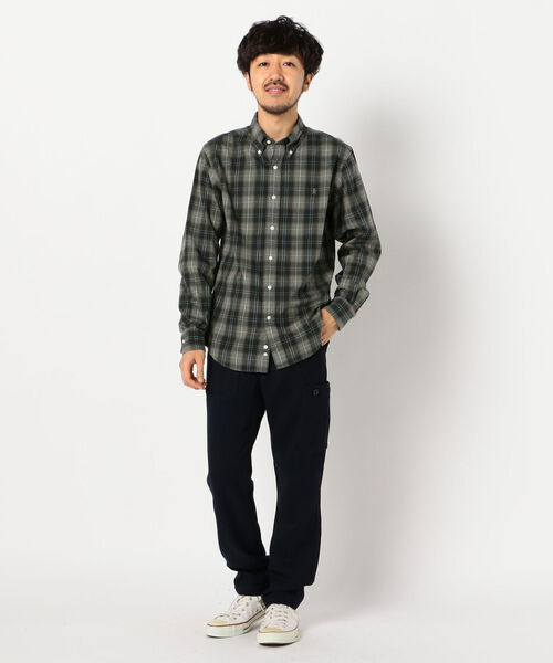 GYMPHLEX（ジムフレックス）の「【Gymphlex / ジムフレックス】ボタンダウンシャツ　#J-0643VHC（シャツ/ブラウス・メンズ・ブラック系その他/ブラウン系その他/グリーン系その他/レッド系その他・M/L）」の11枚目の写真