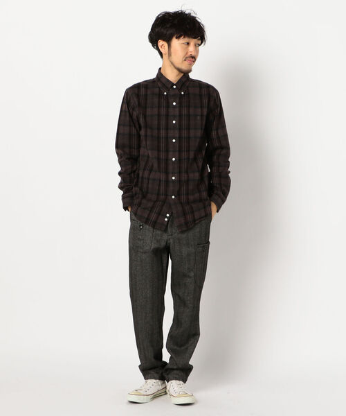 GYMPHLEX（ジムフレックス）の「【Gymphlex / ジムフレックス】ボタンダウンシャツ　#J-0643VHC（シャツ/ブラウス・メンズ・ブラック系その他/ブラウン系その他/グリーン系その他/レッド系その他・M/L）」の19枚目の写真