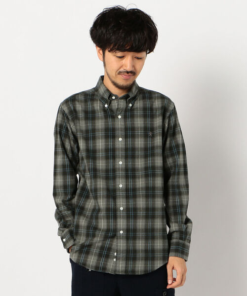 GYMPHLEX（ジムフレックス）の「【Gymphlex / ジムフレックス】ボタンダウンシャツ　#J-0643VHC（シャツ/ブラウス・メンズ・ブラック系その他/ブラウン系その他/グリーン系その他/レッド系その他・M/L）」の22枚目の写真