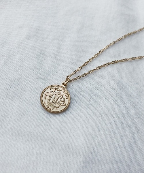 Auntie Rosa Holiday(アンティローザホリデー)の「コインチェーンネックレス(ネックレス・レディース・ゴールド・FREE)」の7枚目の写真