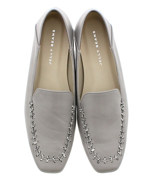 JELLY BEANS（ジェリービーンズ）の「ソフトローファーシューズ【Made in Japan】(120-10289)JELLY BEANS(ジェリービーンズ)（パンプス・レディース・ブラック/ホワイト/レオパード/グレー・24/24.5/22.5/23/23.5）」の4枚目の写真
