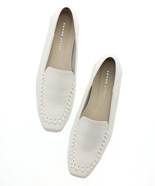 JELLY BEANS（ジェリービーンズ）の「ソフトローファーシューズ【Made in Japan】(120-10289)JELLY BEANS(ジェリービーンズ)（パンプス・レディース・ブラック/ホワイト/レオパード/グレー・24/24.5/22.5/23/23.5）」の9枚目の写真