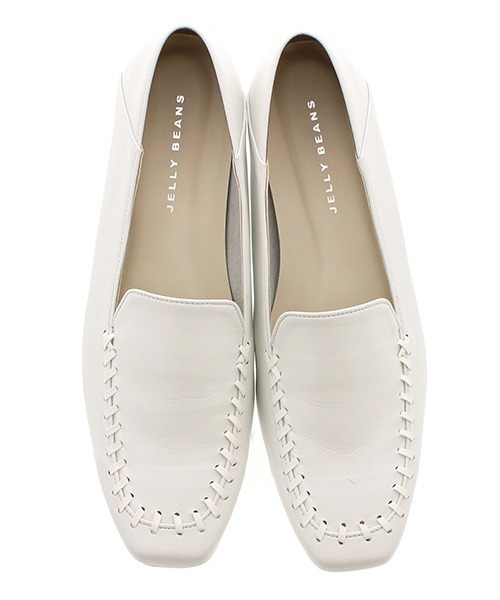 JELLY BEANS（ジェリービーンズ）の「ソフトローファーシューズ【Made in Japan】(120-10289)JELLY BEANS(ジェリービーンズ)（パンプス・レディース・ブラック/ホワイト/レオパード/グレー・24/24.5/22.5/23/23.5）」の5枚目の写真