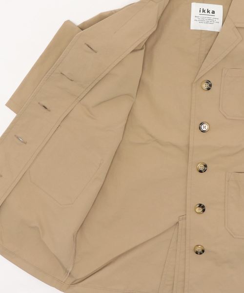 ikka（イッカ）の「【キッズ】ショップコート（120~150cm）（ステンカラーコート・キッズ・ベージュ・120/130/140/150）」の3枚目の写真