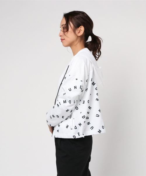 UNDER ARMOUR（アンダーアーマー）の「UAウーブン プリント フルジップフーディー(トレーニング/WOMEN)（その他アウター・レディース・ホワイト/ブラック/ブラック×ホワイト・XL/SM/MD/LG/150）」の14枚目の写真