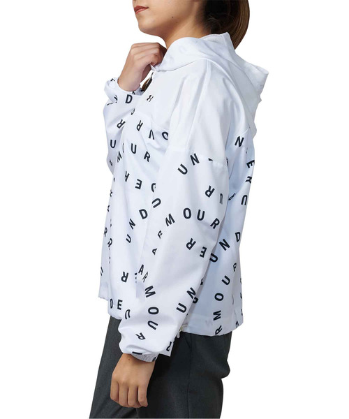 UNDER ARMOUR（アンダーアーマー）の「UAウーブン プリント フルジップフーディー(トレーニング/WOMEN)（その他アウター・レディース・ホワイト/ブラック/ブラック×ホワイト・XL/SM/MD/LG/150）」の5枚目の写真