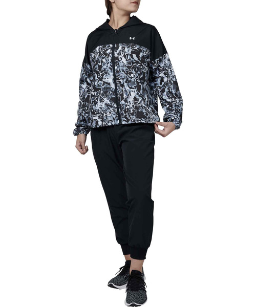 UNDER ARMOUR（アンダーアーマー）の「UAウーブン プリント フルジップフーディー(トレーニング/WOMEN)（その他アウター・レディース・ホワイト/ブラック/ブラック×ホワイト・XL/SM/MD/LG/150）」の11枚目の写真