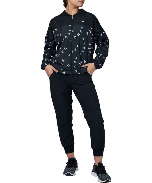 UNDER ARMOUR（アンダーアーマー）の「UAウーブン プリント フルジップフーディー(トレーニング/WOMEN)（その他アウター・レディース・ホワイト/ブラック/ブラック×ホワイト・XL/SM/MD/LG/150）」の19枚目の写真