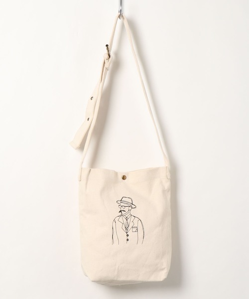 kutir（クティール）の「【２周年アイテム】イラストミニショルダー（ショルダーバッグ・メンズ・グリーン/オフホワイト/ブラック・FREE）」の12枚目の写真