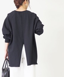 Riberry | バックスリット入り ラグランスリーブ ロンT(Tシャツ/カットソー)