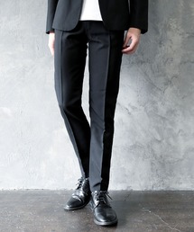 THE CASUAL | スーツ地 センタープレス テーパード スラックス【セットアップ対応】(スラックス)