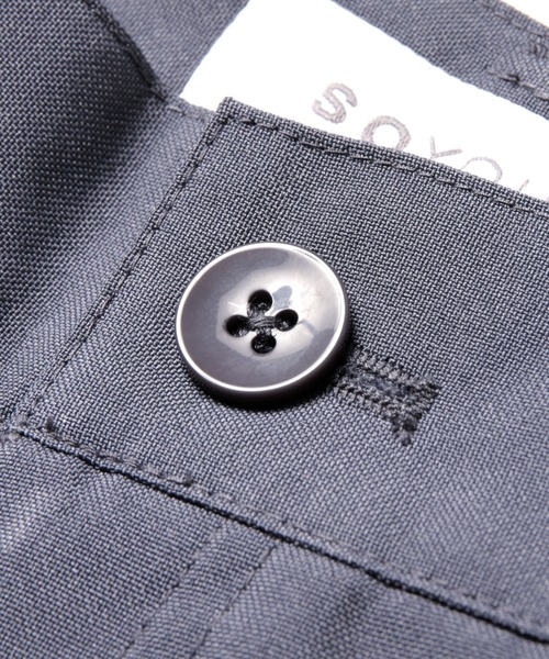 THE CASUAL（カジュアル）の「スーツ地 センタープレス テーパード スラックス【セットアップ対応】（スラックス・メンズ・ブラック/ネイビー/グレー/チャコール・S/M/L/XL）」の11枚目の写真