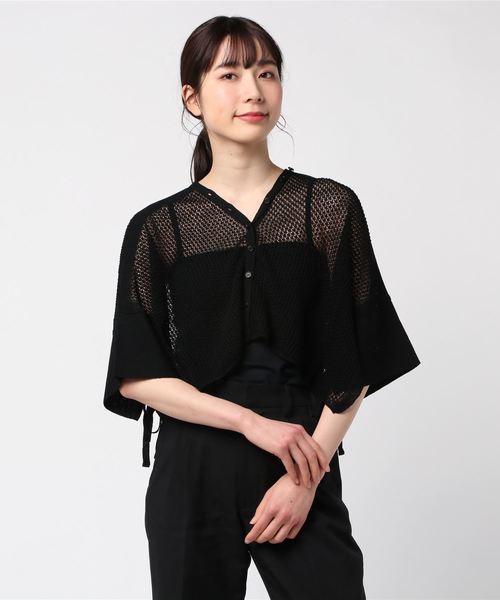 TAN（タン）の「TAN “MWSHED LINEN” ニットトップス（ニット/セーター 