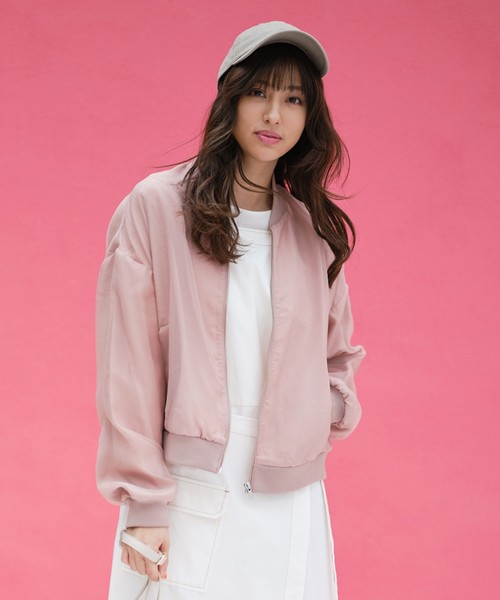 Ag By Aquagirl エージーバイアクアガール の オーガンジーレイヤードブルゾン ブルゾン Wear