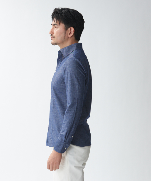 DESIGNWORKS（デザインワークス）の「デニムシャンブレーシャツ（シャツ/ブラウス・メンズ・ホワイト/ピンク/インディゴブルー・44/48/50/46）」の16枚目の写真