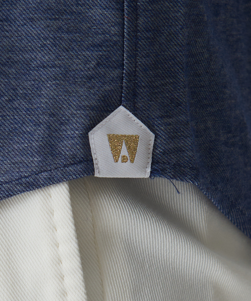 DESIGNWORKS（デザインワークス）の「デニムシャンブレーシャツ（シャツ/ブラウス・メンズ・ホワイト/ピンク/インディゴブルー・44/48/50/46）」の11枚目の写真