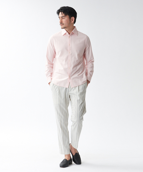 DESIGNWORKS（デザインワークス）の「デニムシャンブレーシャツ（シャツ/ブラウス・メンズ・ホワイト/ピンク/インディゴブルー・44/48/50/46）」の6枚目の写真
