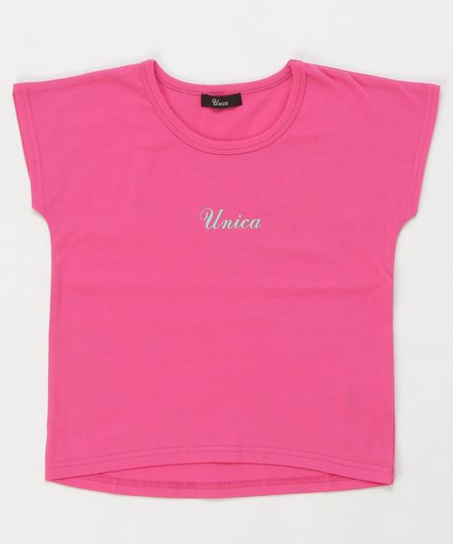 unica（ユニカ）の「UNICA ドルマンスリーブ 半袖Tシャツ（Tシャツ/カットソー・キッズ・ピンク/ブラック/ホワイト・110cm/120cm/130cm/140cm）」の3枚目の写真