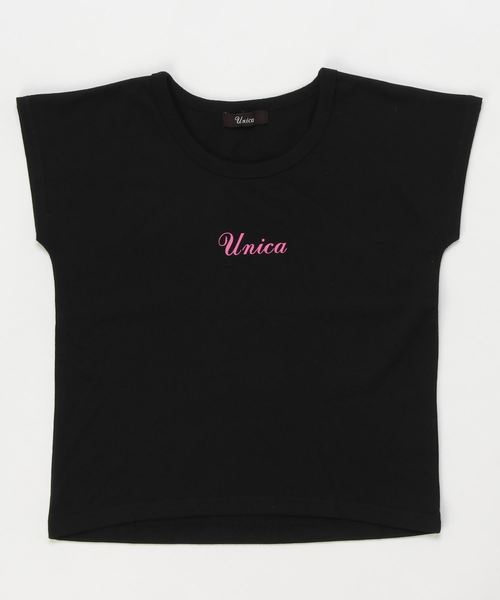 unica（ユニカ）の「UNICA ドルマンスリーブ 半袖Tシャツ（Tシャツ/カットソー・キッズ・ピンク/ブラック/ホワイト・110cm/120cm/130cm/140cm）」の5枚目の写真