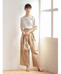 fifth | フロントボタンタックロングワイドパンツ(その他パンツ)