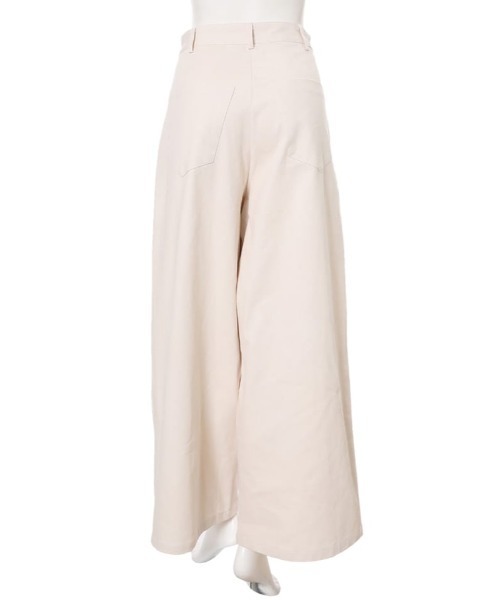 fifth（フィフス）の「フロントボタンタックロングワイドパンツ（その他パンツ・レディース・ベージュ・MEDIUM）」の5枚目の写真