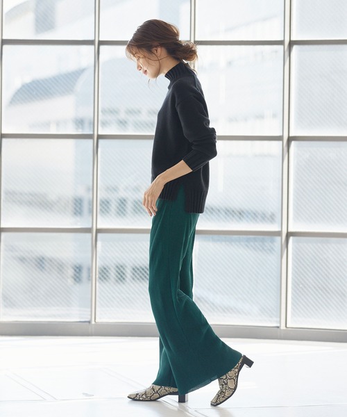 KOBE LETTUCE（コウベレタス）の「プリーツフレアワイドパンツ（その他パンツ・レディース・グレー/ブルー/ブラック/オレンジ系その他/ベージュ/ミント/ブラウン/グリーン/ブルー系その他/グリーン系その他・FREE）」の11枚目の写真