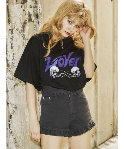 jouetie（ジュエティ）の「WONDER VISITOR Tシャツ（Tシャツ/カットソー・レディース・オフホワイト/イエロー/ブラック・MEDIUM）」の3枚目の写真