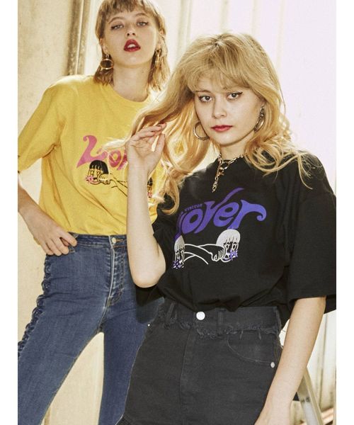 jouetie（ジュエティ）の「WONDER VISITOR Tシャツ（Tシャツ/カットソー・レディース・オフホワイト/イエロー/ブラック・MEDIUM）」の4枚目の写真