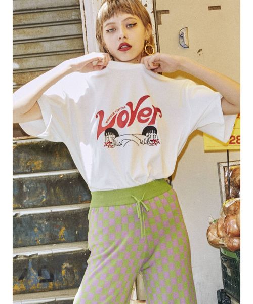 jouetie（ジュエティ）の「WONDER VISITOR Tシャツ（Tシャツ/カットソー・レディース・オフホワイト/イエロー/ブラック・MEDIUM）」の5枚目の写真