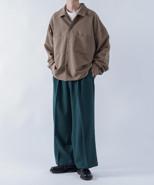 kutir（クティール）の「オーバーオープンカラーシャツ（シャツ/ブラウス・メンズ・ライトブルー/ライトグリーン/モカ・MEDIUM/LARGE）」の21枚目の写真