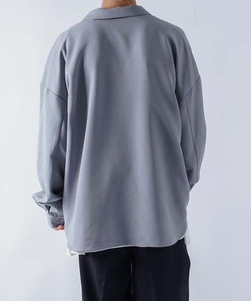 kutir（クティール）の「オーバーオープンカラーシャツ（シャツ/ブラウス・メンズ・ライトブルー/ライトグリーン/モカ・MEDIUM/LARGE）」の15枚目の写真