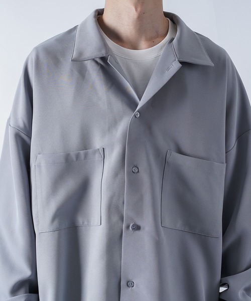 kutir（クティール）の「オーバーオープンカラーシャツ（シャツ/ブラウス・メンズ・ライトブルー/ライトグリーン/モカ・MEDIUM/LARGE）」の18枚目の写真