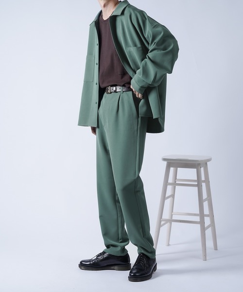 kutir（クティール）の「オーバーオープンカラーシャツ（シャツ/ブラウス・メンズ・ライトブルー/ライトグリーン/モカ・MEDIUM/LARGE）」の9枚目の写真