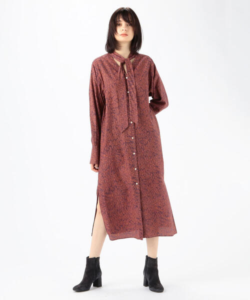 セール キュプラコットンプリント 2 Wayボウタイワンピース ワンピース Souleiado ソレイアード のファッション通販 Zozotown