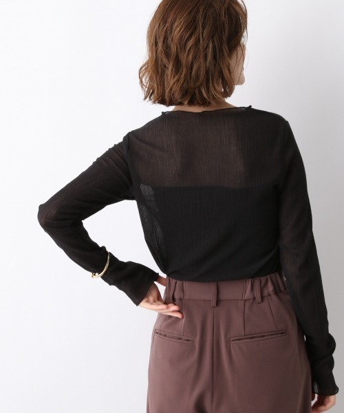A part by(アパートバイ)の「【店舗限定】PoCoヨウリュウシアーカットソー 920036(Tシャツ/カットソー・レディース・ブラック/ブラウン・FREE)」の12枚目の写真