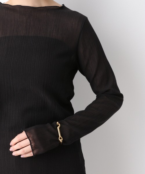 A part by(アパートバイ)の「【店舗限定】PoCoヨウリュウシアーカットソー 920036(Tシャツ/カットソー・レディース・ブラック/ブラウン・FREE)」の4枚目の写真