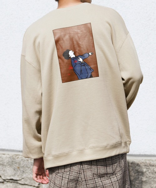 PairPair(ペアペア)の「きゅん撃ち合わせ絵スウェット(ユニセックス)(スウェット・レディース・カーキ/ブラウン/ベージュ/ブラウン系その他/ベージュ系その他/ブラック系その他/スミクロ/グリーン系その他・FREE)」の6枚目の写真