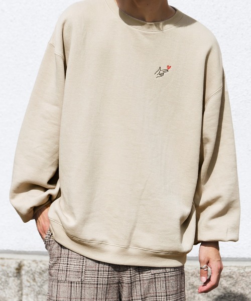 PairPair(ペアペア)の「きゅん撃ち合わせ絵スウェット(ユニセックス)(スウェット・レディース・カーキ/ブラウン/ベージュ/ブラウン系その他/ベージュ系その他/ブラック系その他/スミクロ/グリーン系その他・FREE)」の11枚目の写真