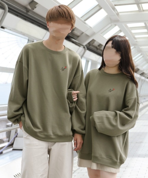 PairPair(ペアペア)の「きゅん撃ち合わせ絵スウェット(ユニセックス)(スウェット・レディース・カーキ/ブラウン/ベージュ/ブラウン系その他/ベージュ系その他/ブラック系その他/スミクロ/グリーン系その他・FREE)」の15枚目の写真