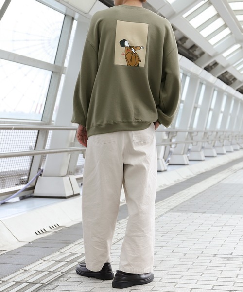 PairPair(ペアペア)の「きゅん撃ち合わせ絵スウェット(ユニセックス)(スウェット・レディース・カーキ/ブラウン/ベージュ/ブラウン系その他/ベージュ系その他/ブラック系その他/スミクロ/グリーン系その他・FREE)」の20枚目の写真
