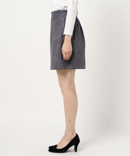 archives（アルシーヴ）の「スウェードミニスカート（スカート・レディース・アイボリー/モカ/ブラウン/グレー・MEDIUM）」の5枚目の写真