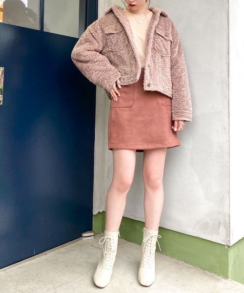 archives（アルシーヴ）の「スウェードミニスカート（スカート・レディース・アイボリー/モカ/ブラウン/グレー・MEDIUM）」の10枚目の写真