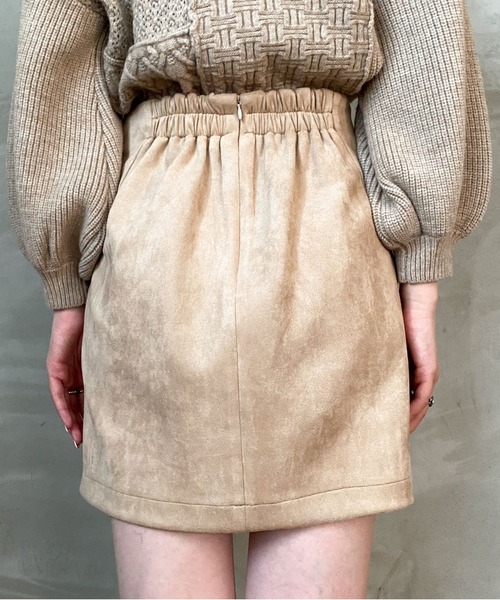 archives（アルシーヴ）の「スウェードミニスカート（スカート・レディース・アイボリー/モカ/ブラウン/グレー・MEDIUM）」の17枚目の写真