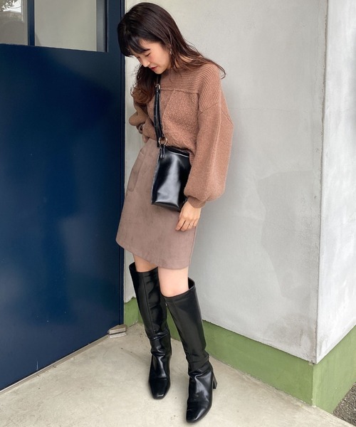 archives（アルシーヴ）の「スウェードミニスカート（スカート・レディース・アイボリー/モカ/ブラウン/グレー・MEDIUM）」の8枚目の写真