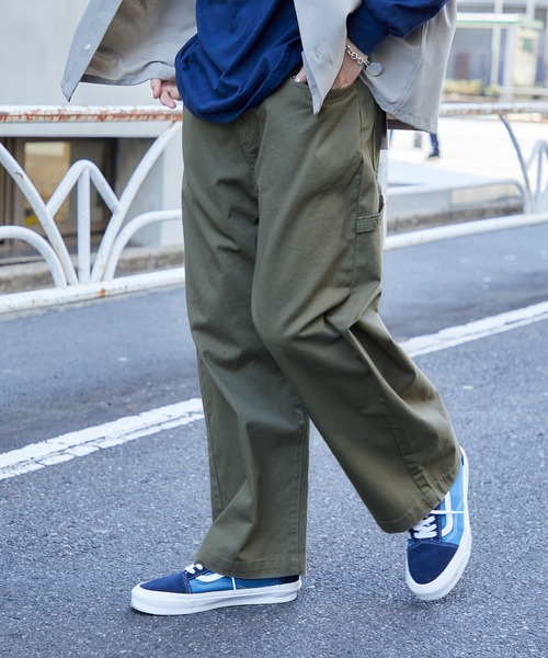 Mark Gonzales（マーク・ゴンザレス）の「Mark Gonzales/マークゴンザレス MONO-MART別注 ワイドペインターパンツ/ワイドデニムパンツ（デニムパンツ・メンズ・グレー/インディゴブルー/ベージュ/ブラック/カーキ/オフホワイト/ブルー/チャコールグレー/ダークブラウン・S/M/L/XL）」の7枚目の写真