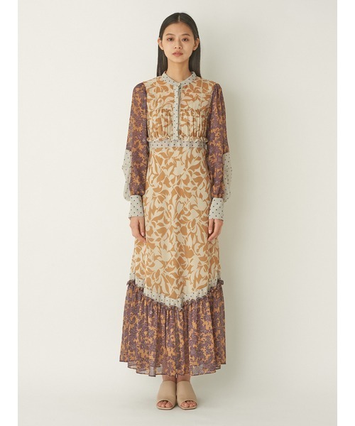 Lily brown　リリーブラウン　ワンピース　パッチワーク刺繍　ドレス 楽天市場】【SALE／40%OFF】パッチワークワンピース LILY BROWN