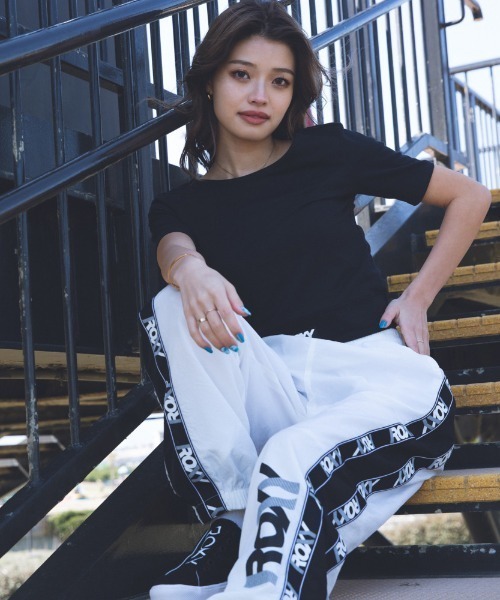 ROXY（ロキシー）の「SHUFFLE PANT/ロキシー ボトムス パンツ フィットネス ジム ヨガ ランニング ルームウェア・ワンマイルウェアにも（その他パンツ・レディース・ホワイト/ブラック・SMALL/MEDIUM/LARGE）」の15枚目の写真