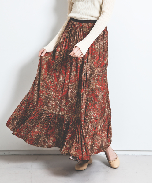 セール オリエンタルプリントスカート スカート Rouge Vif ルージュヴィフ のファッション通販 Zozotown