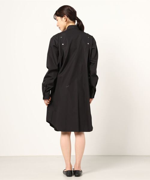 JOHN LAWRENCE SULLIVAN（ジョンローレンスサリバン）の「SHOULDER BUTTON SHIRT DRESS（シャツ/ブラウス・レディース・ホワイト/ブラック・SMALL/MEDIUM）」の5枚目の写真