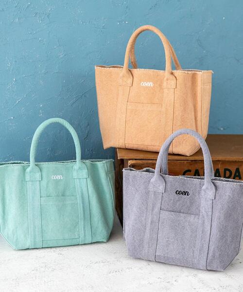 coen（コーエン）の「フリンジロゴトートバッグ（トートバッグ・レディース・ライトグレー/ライム/シャーベット・FREE）」の7枚目の写真